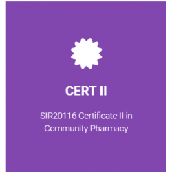 Certificate II SIR20116 in Community Pharmacy